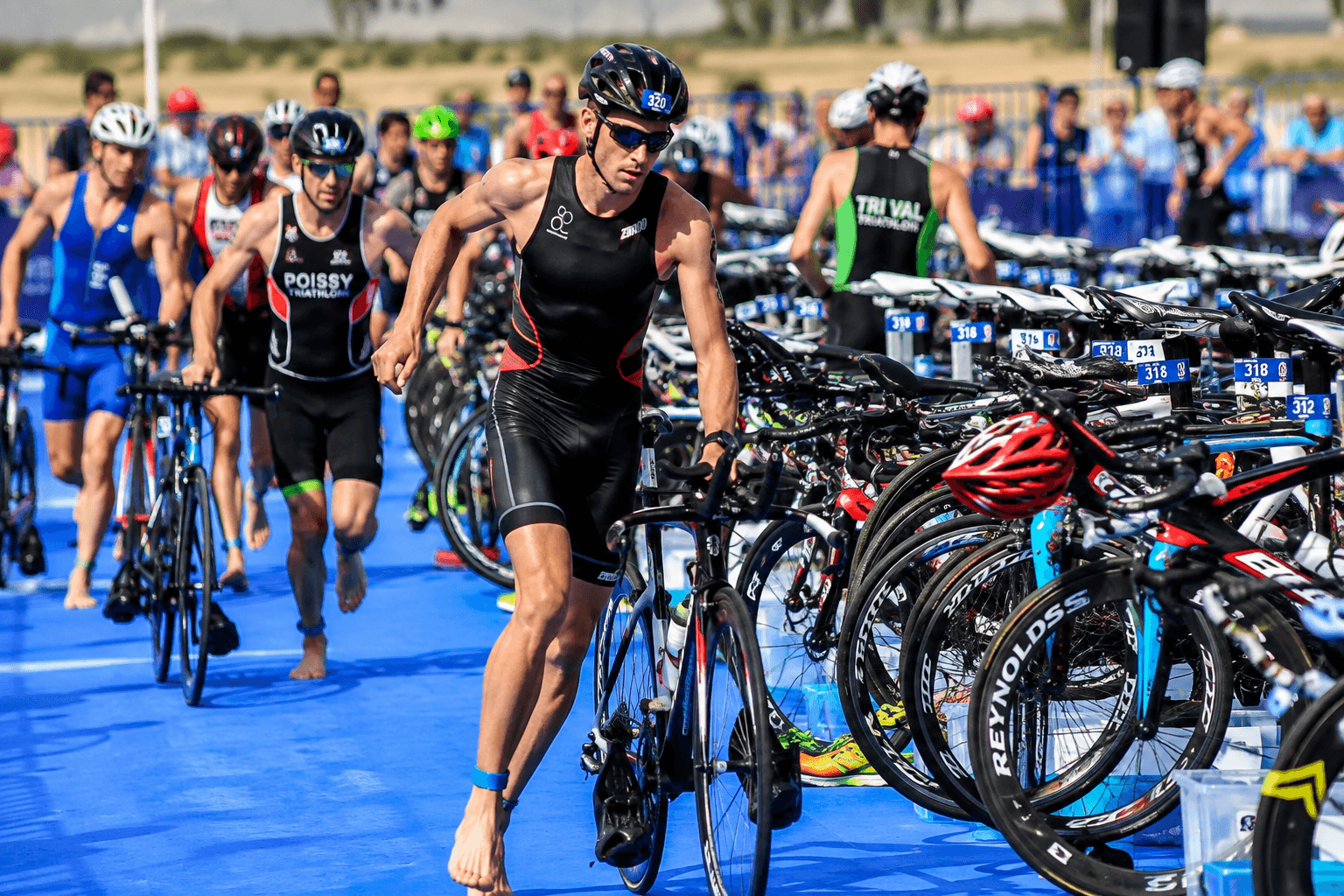 Triathlon transition zone